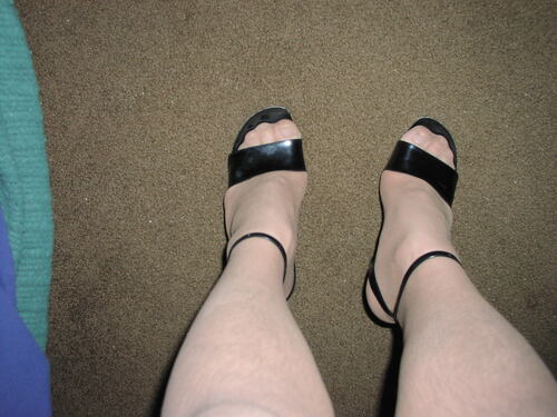 Tasty Feet in black heels