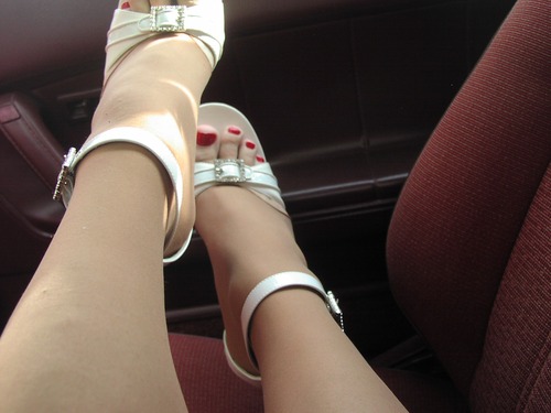 Lovely legs in my car