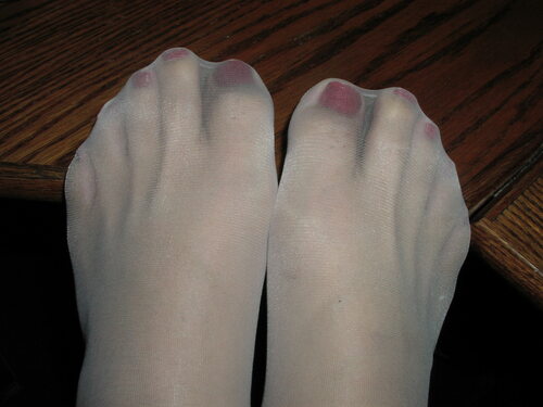My feet in pantyhose