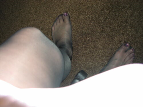 My stockinged feet need love
